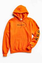 Urban Outfitters Champion Repeat Echo Hoodie Sweatshirt,orange,s