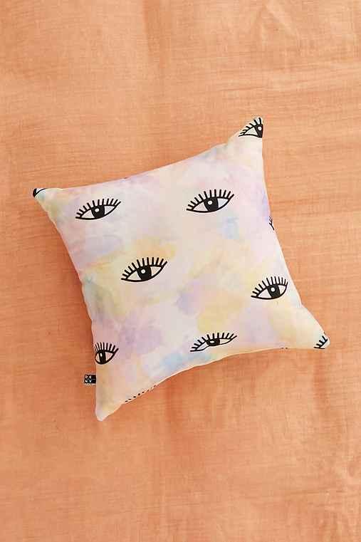 Urban Outfitters Hello Sayang For Deny Eye Hands Lips Blush Pillow,multi,18x18