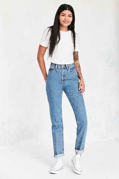 Urban Outfitters Bdg Mom Jean - Stargaze,vintage Denim Medium,27