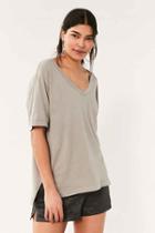 Urban Outfitters Bdg Hayden Oversized Hockey Tee,taupe,s