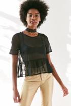 Urban Outfitters Cooperative Posie Mesh Babydoll Tee