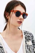Urban Outfitters Festival Round Sunglasses,orange,one Size