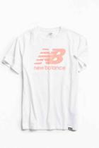 Urban Outfitters New Balance Logo Tee,white,l