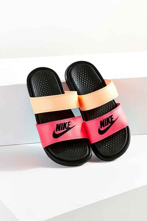 Urban Outfitters Nike Benassi Duo Ultra Slide,black Multi,7