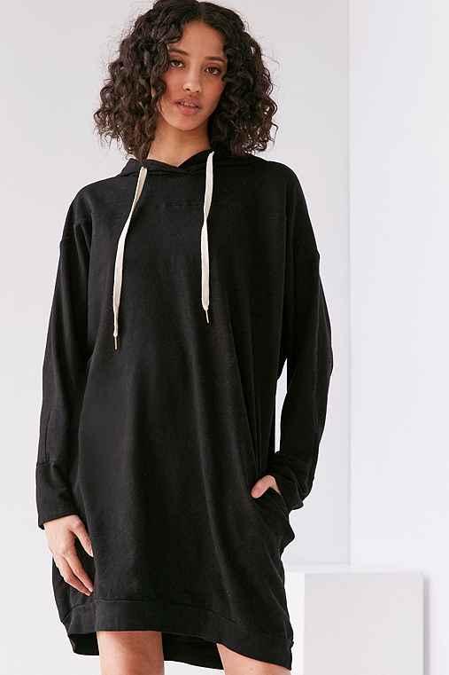 Urban Outfitters Project Social T Extreme Dolman Sleeve Sweatshirt Dress,black,xs