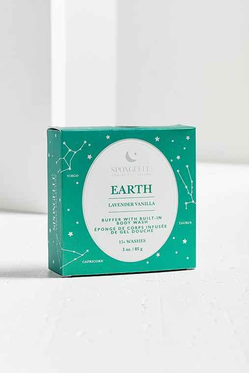 Urban Outfitters Spongelle Zodiac Body Wash Infused Buffer Sponge,earth Lavendar Vanilla,one Size