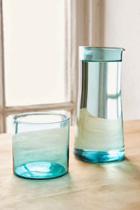 Urban Outfitters Canvas Home Bedside Carafe And Tumbler Set,blue,one Size