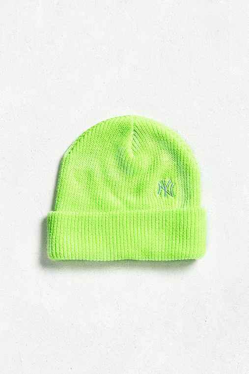 Urban Outfitters '47 Brand X Uo New York Beanie,lime,one Size