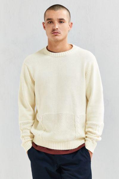 Publish Ezra Blocked Cable Knit Sweater