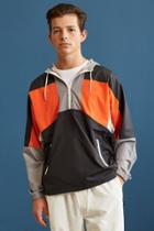 Urban Outfitters Uo 90s Colorblocked Anorak Windbreaker Jacket