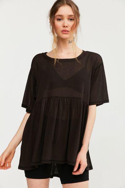 Urban Outfitters Kimchi Blue Don't Jinx It Peplum Tee