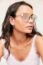 Urban Outfitters Rimless Cat-eye Sunglasses,pink,one Size