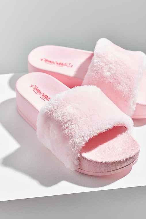 Urban Outfitters Jeffrey Campbell Lucky Me Platform Slide,pink,10
