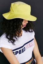 Urban Outfitters Denim Bucket Hat,yellow,one Size