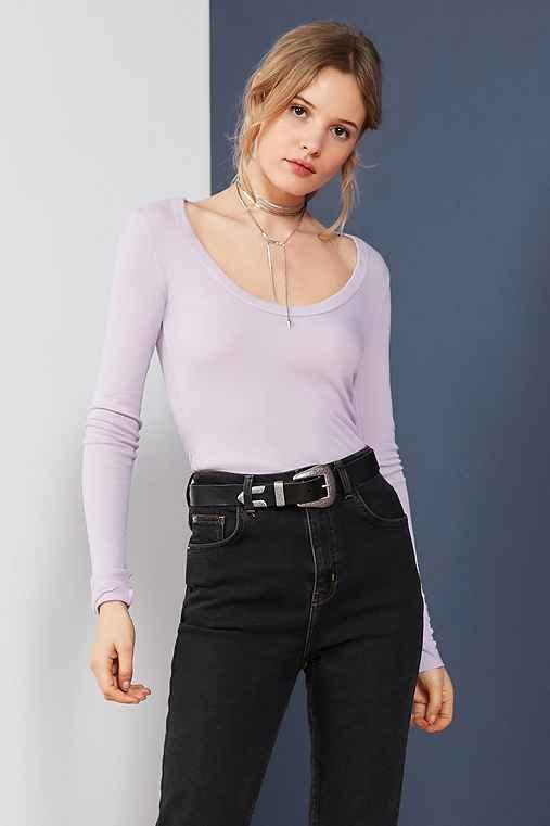 Urban Outfitters Truly Madly Deeply Around Town Long-sleeve Tee,lavender,l