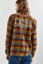 Urban Outfitters Loser Machine Carfield Plaid Flannel Button-down Shirt