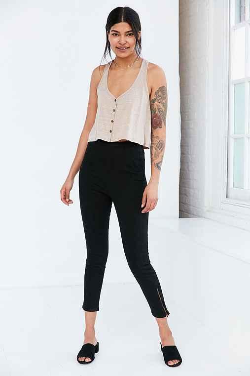 Urban Outfitters Bdg Pinup Super High Rise Pant,black,8