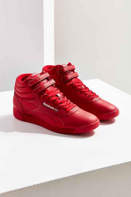 Urban Outfitters Reebok Freestyle Hi Og Lux Sneaker,red,7.5