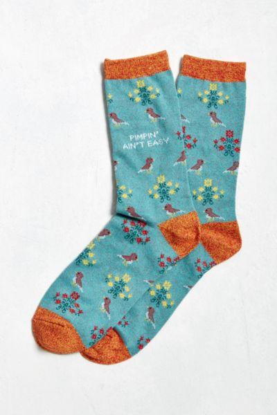 Urban Outfitters Pimpin' Cross-stitch Sock