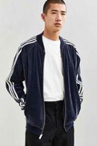 Urban Outfitters Adidas Velour Track Jacket,navy,m