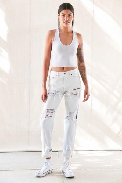 Urban Outfitters Vintage Levi's Super Distressed Jean - Neutral
