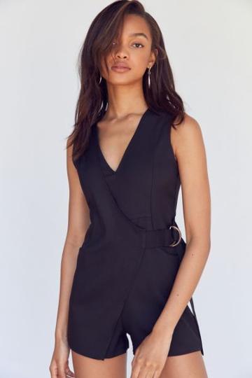 Six Crisp Days Vest Wrap Romper