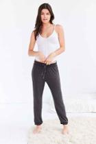 Urban Outfitters Out From Under Cozy Fleece Jogger Pant,black,xs