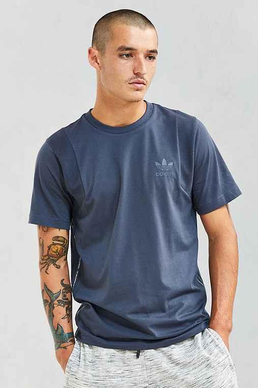 Urban Outfitters Adidas Tactical Ribbed Tee,blue,xl