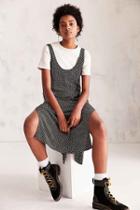 Urban Outfitters Cooperative Daphne Scoop-back Midi Slip Dress,black & White,xs