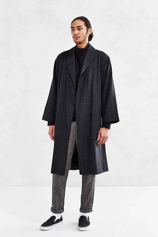 Urban Outfitters Assembly New York Robe Coat,charcoal,l