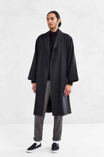 Urban Outfitters Assembly New York Robe Coat,charcoal,l