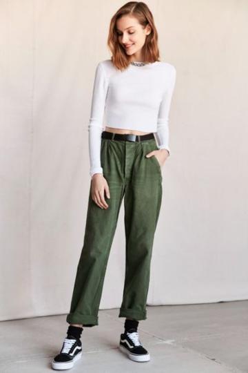 Urban Renewal Vintage Army Green Work Pant