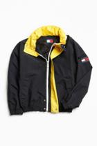 Urban Outfitters Vintage Tommy Hilfiger Black + Yellow '90s Prep Sport Windbreaker Jacket