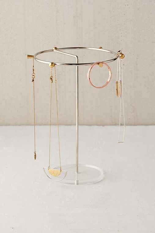 Urban Outfitters Shapes Tabletop Jewelry Stand,clear,one Size
