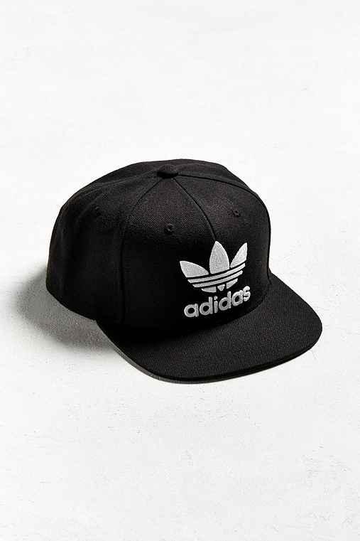 Urban Outfitters Adidas Originals Trefoil Chain Snapback Hat,black,one Size