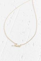 Urban Outfitters Zodiac Nameplate Necklace,801,one Size