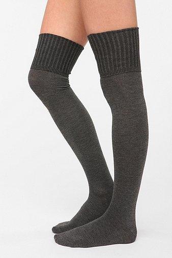 Ribbed Cuff Over-the-knee Sock