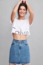 Urban Outfitters Calvin Klein For Uo Denim Mini Skirt