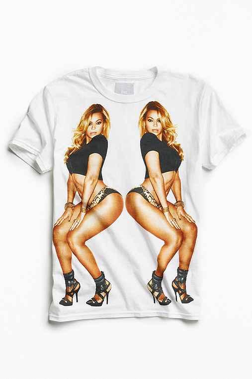 Urban Outfitters Beyonce Mirror Tee,white,m