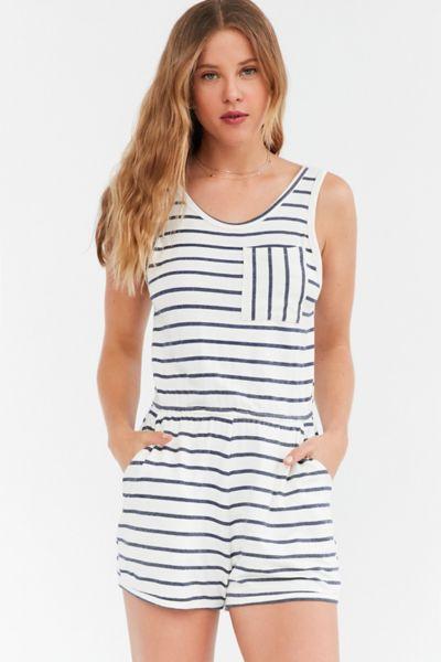 Urban Outfitters Michelle By Comune Terry Knit Pocket Romper