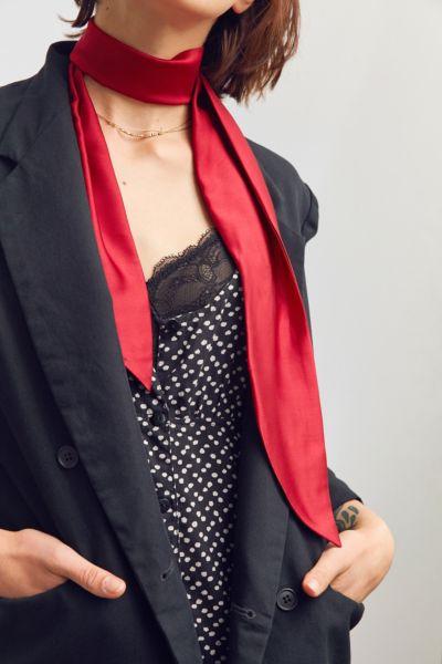 Urban Outfitters Silky Wrap Neck Tie Scarf