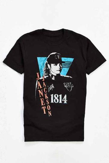 Urban Outfitters Janet Jackson Rhythm Nation Tee,black,m