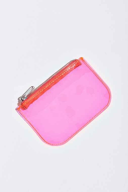 Urban Outfitters Transparent Mini Pouch,pink,one Size