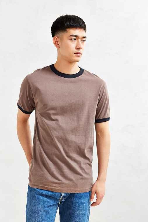 Urban Outfitters Uo Ringer Tee,grey,xl