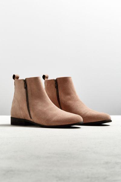 Urban Outfitters Uo Double-zip Suede Chelsea Boot