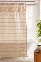 Urban Outfitters Offera Woven Shower Curtain,cream,72x72