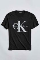 Urban Outfitters Calvin Klein Jeans Scribble Logo Tee,black,xl