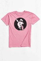 Urban Outfitters Midnight Rider Naughty Bunny Tee,red,m