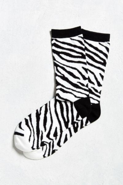 Urban Outfitters Zebra Crew Sock