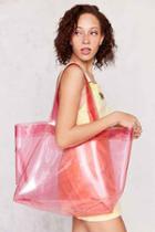 Urban Outfitters Shania Glitter Tote Bag,pink,one Size
